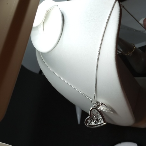 Real STUNNING 🤩 BEAUTIFUL 😍 "Hearts of Love" Locket Rope/Snake Necklace - Picture 6 of 8